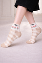 Cream Minimal Ankle Socks – Clean Neutral Finish