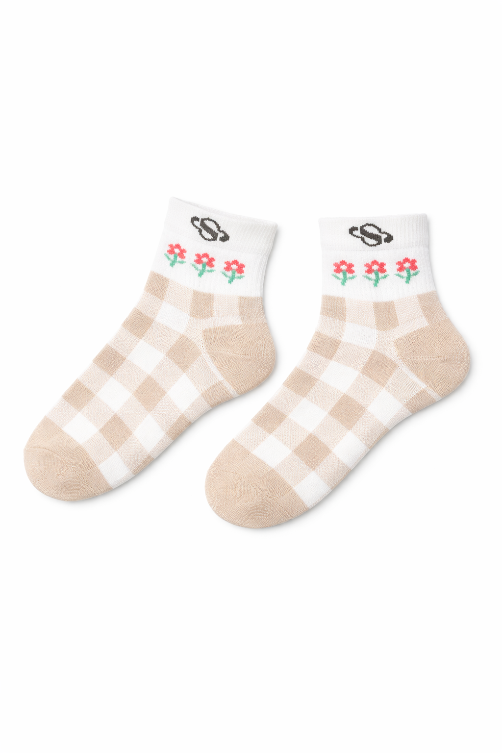Cream Minimal Ankle Socks – Clean Neutral Finish