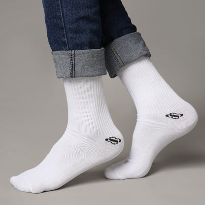 Comet Comfort Crew Socks (White)