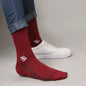 Mars Performance Crew Socks (Maroon)
