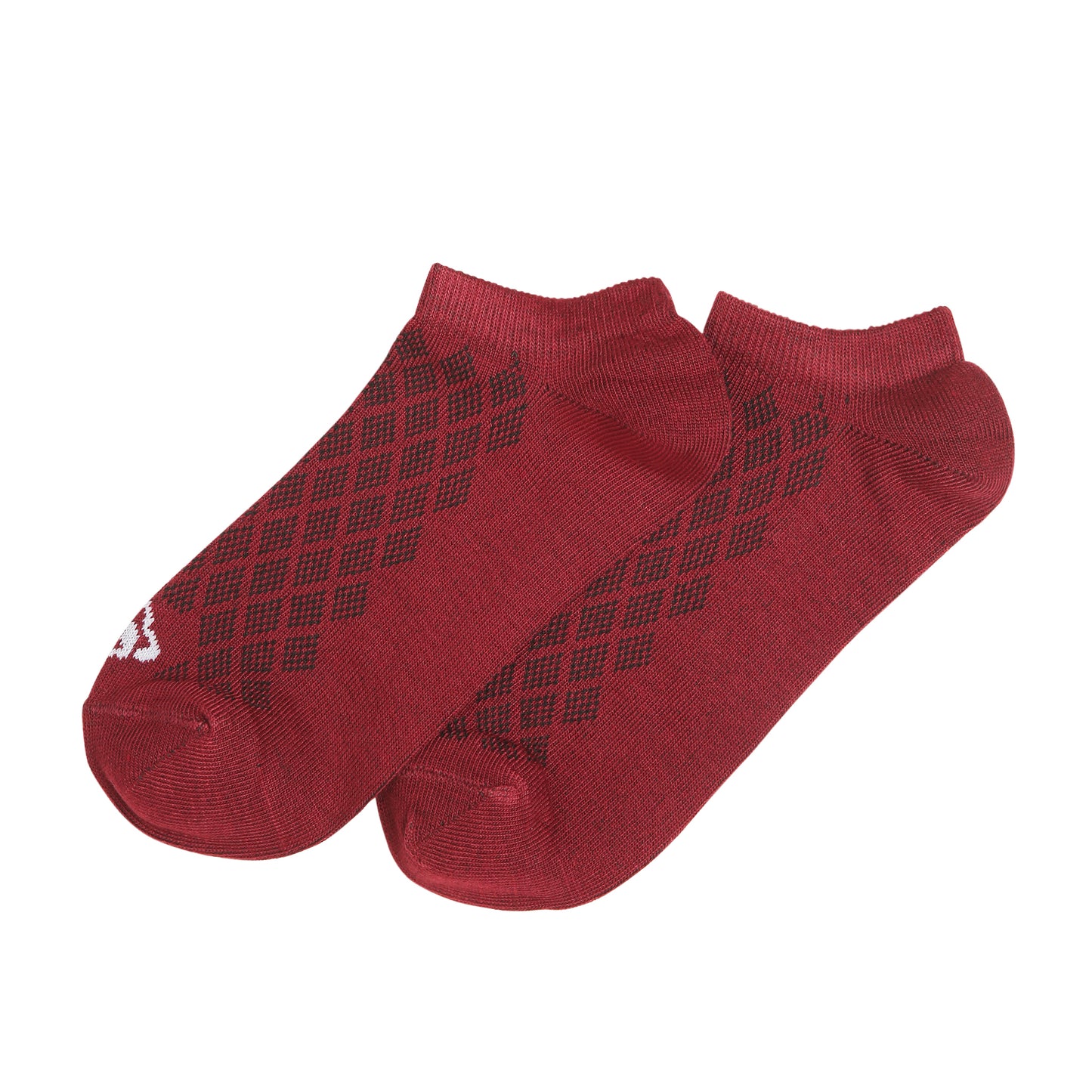 Ruby Diamond Low-Show Socks (Maroon)