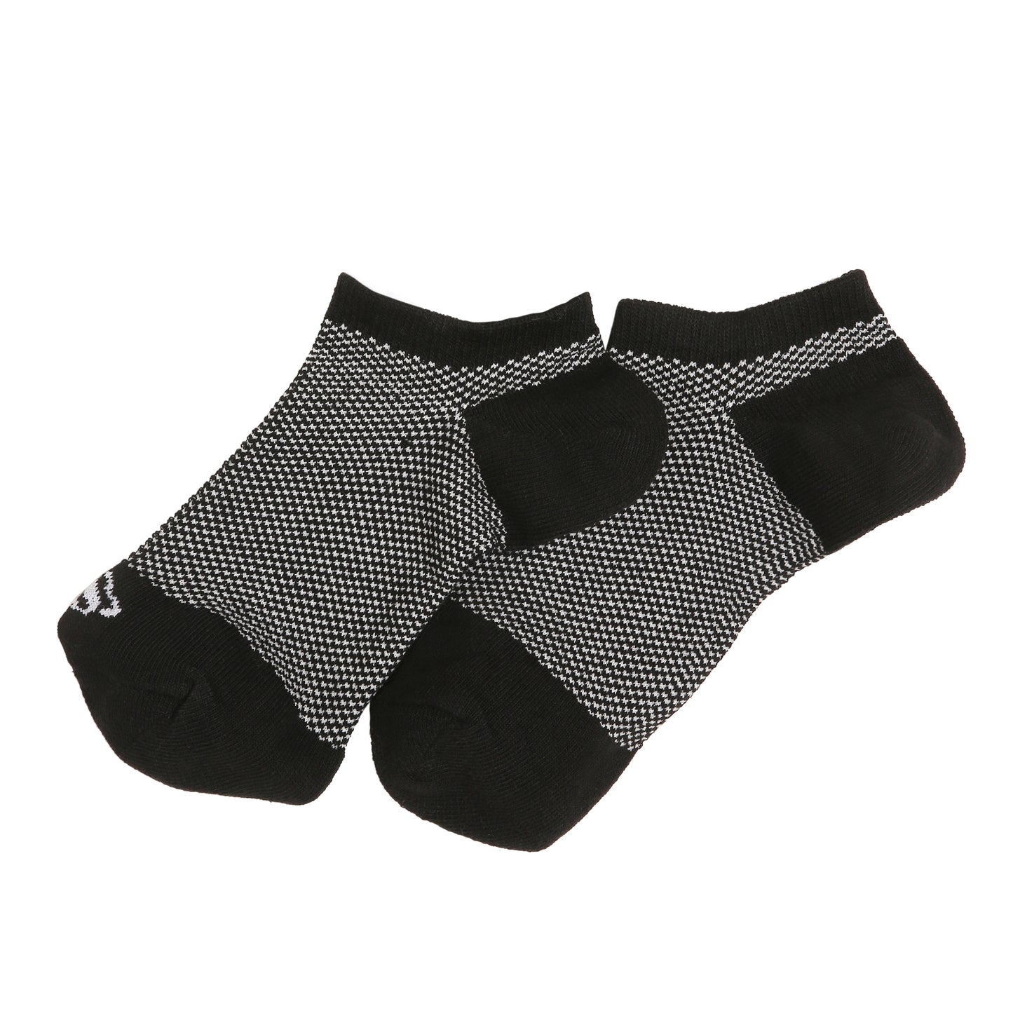 Checker Ankle Runner Socks (Black/White)