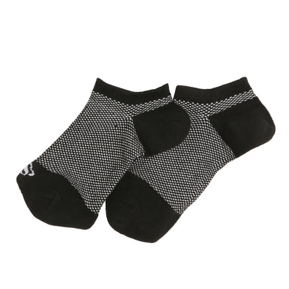 Checker Ankle Runner Socks (Black/White)